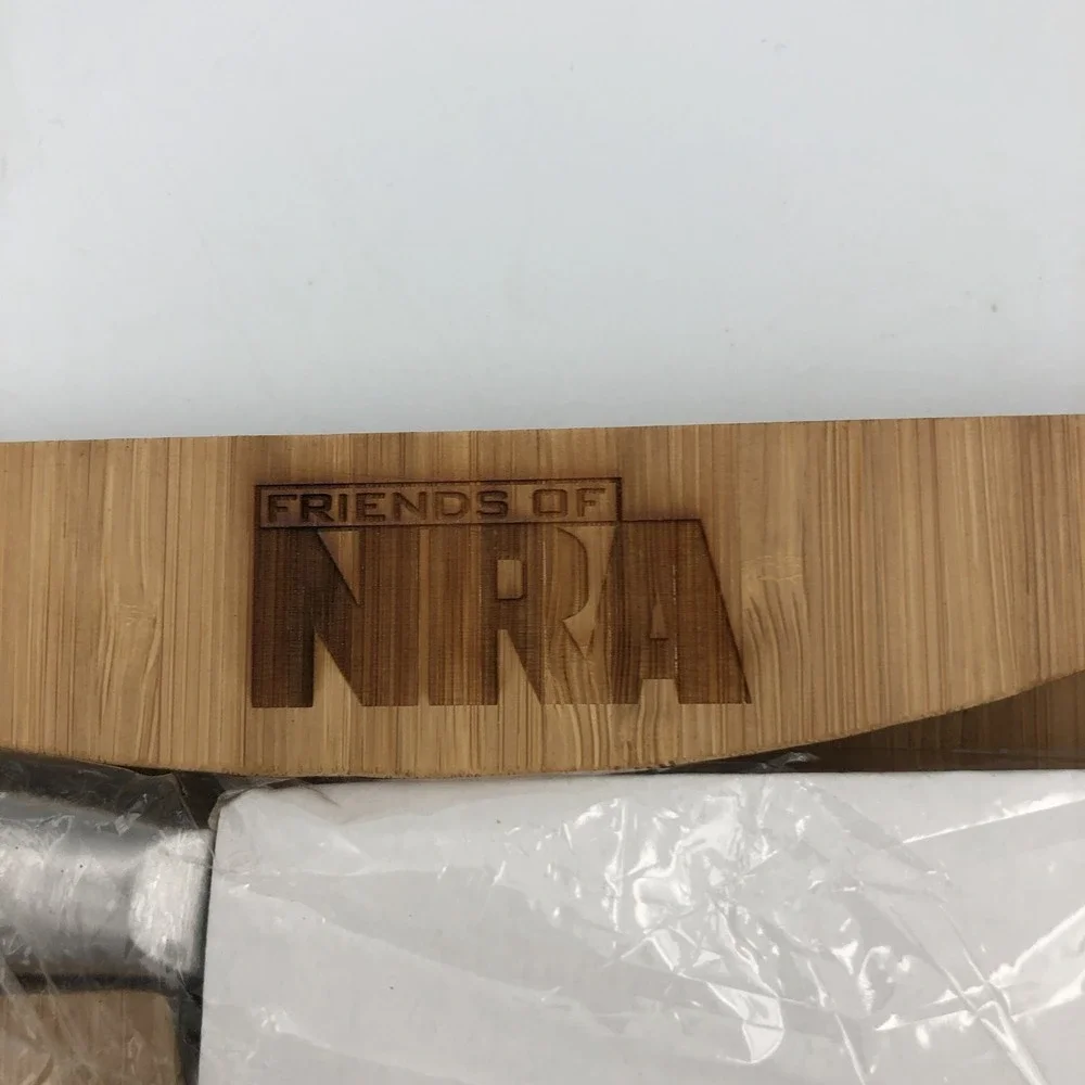 NRA PICNIC BAMBOO WOOD CHEESE BOARD‎ KNIFE CERAMIC DISH NEW NO BOX